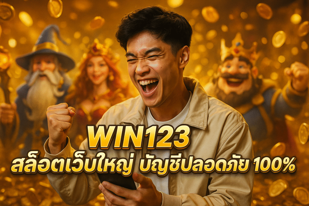 WIN123 สล็อตเว็บใหญ่ บัญชีปลอดภัย 100%