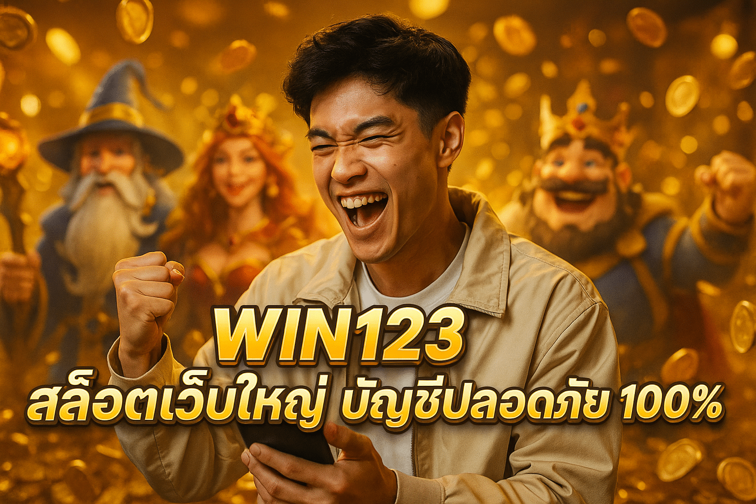 WIN123 สล็อตเว็บใหญ่ บัญชีปลอดภัย 100%