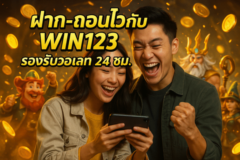 ฝาก-ถอนไวกับ WIN123 รองรับวอเลท 24 ชม.